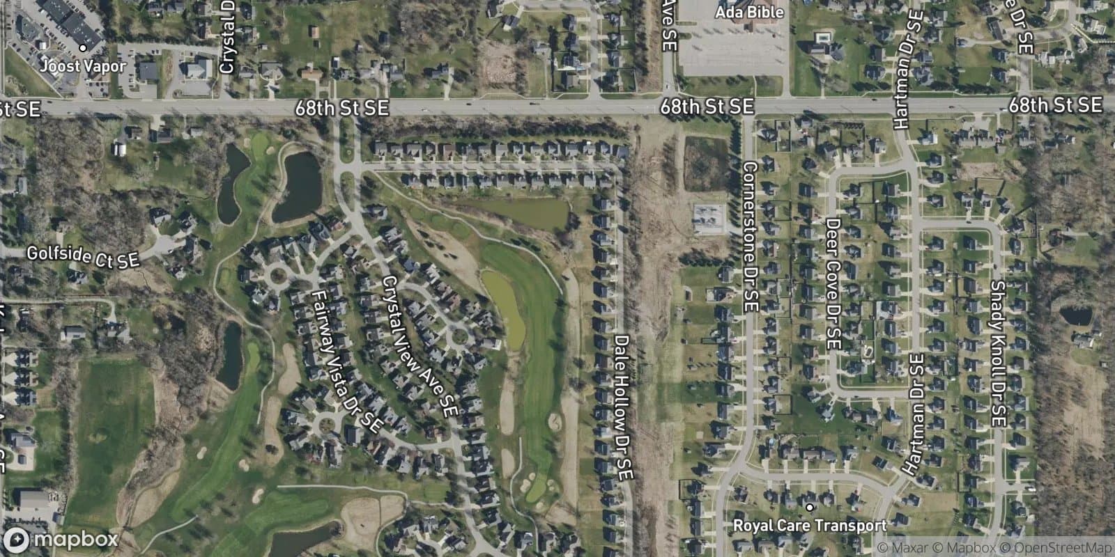 The Heathers — satellite view