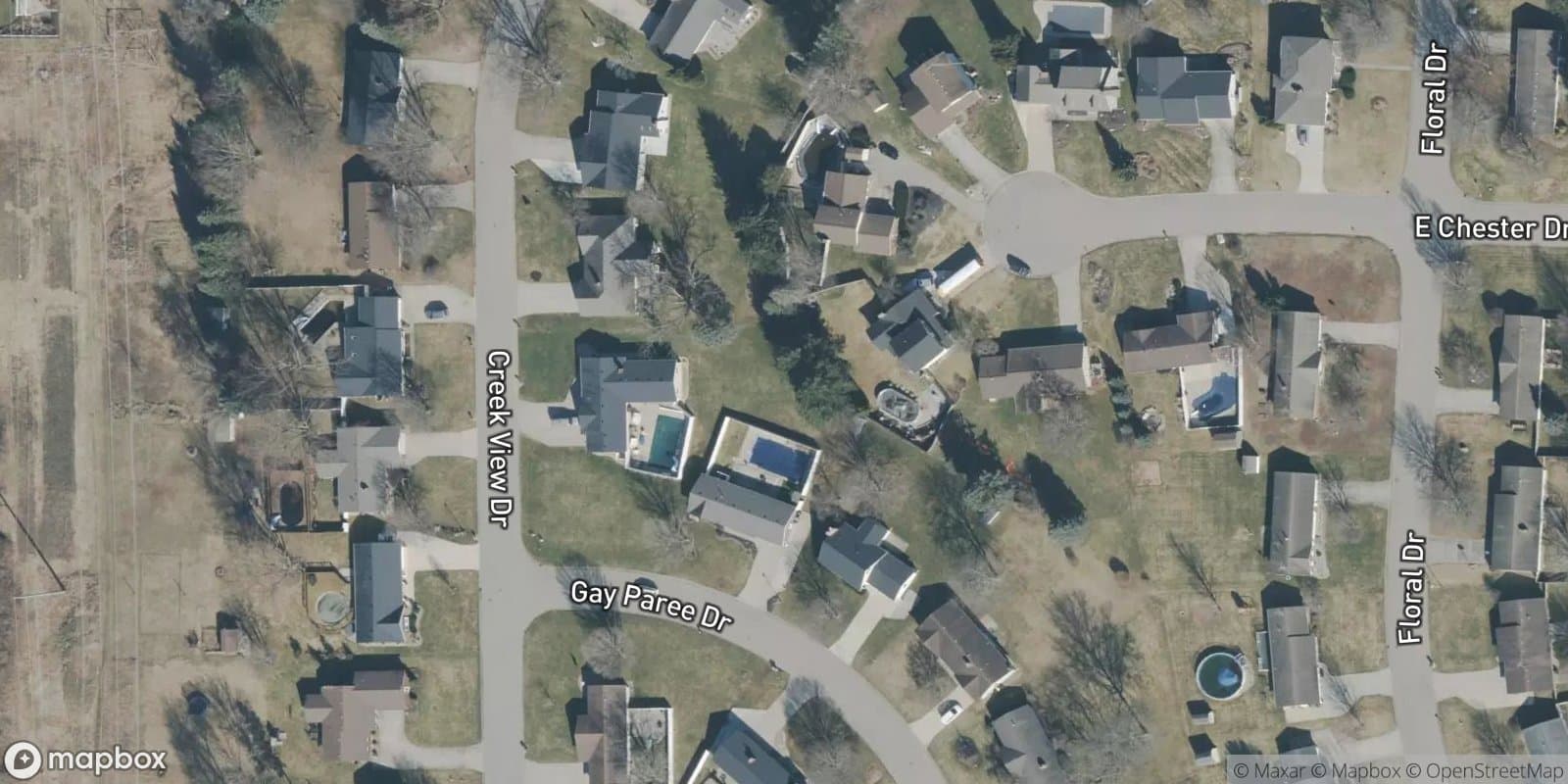 Canyon Creek Estates — satellite view