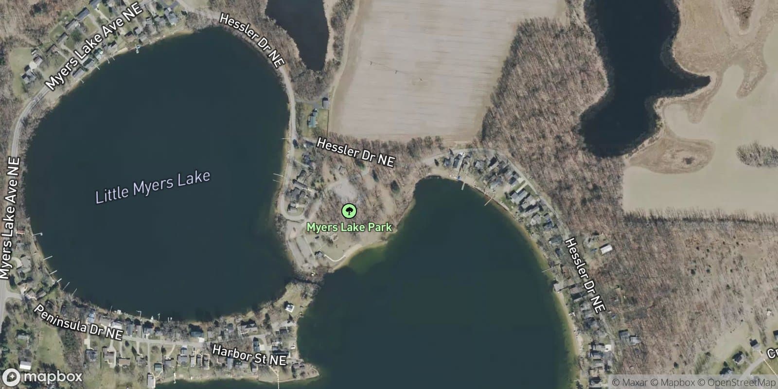 Myers Lake Park — satellite view