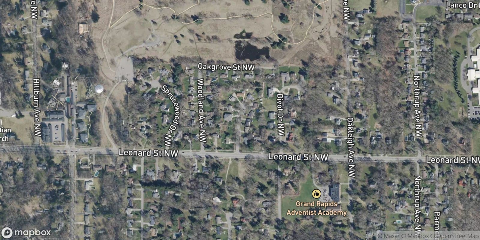 Highland Gardens — satellite view