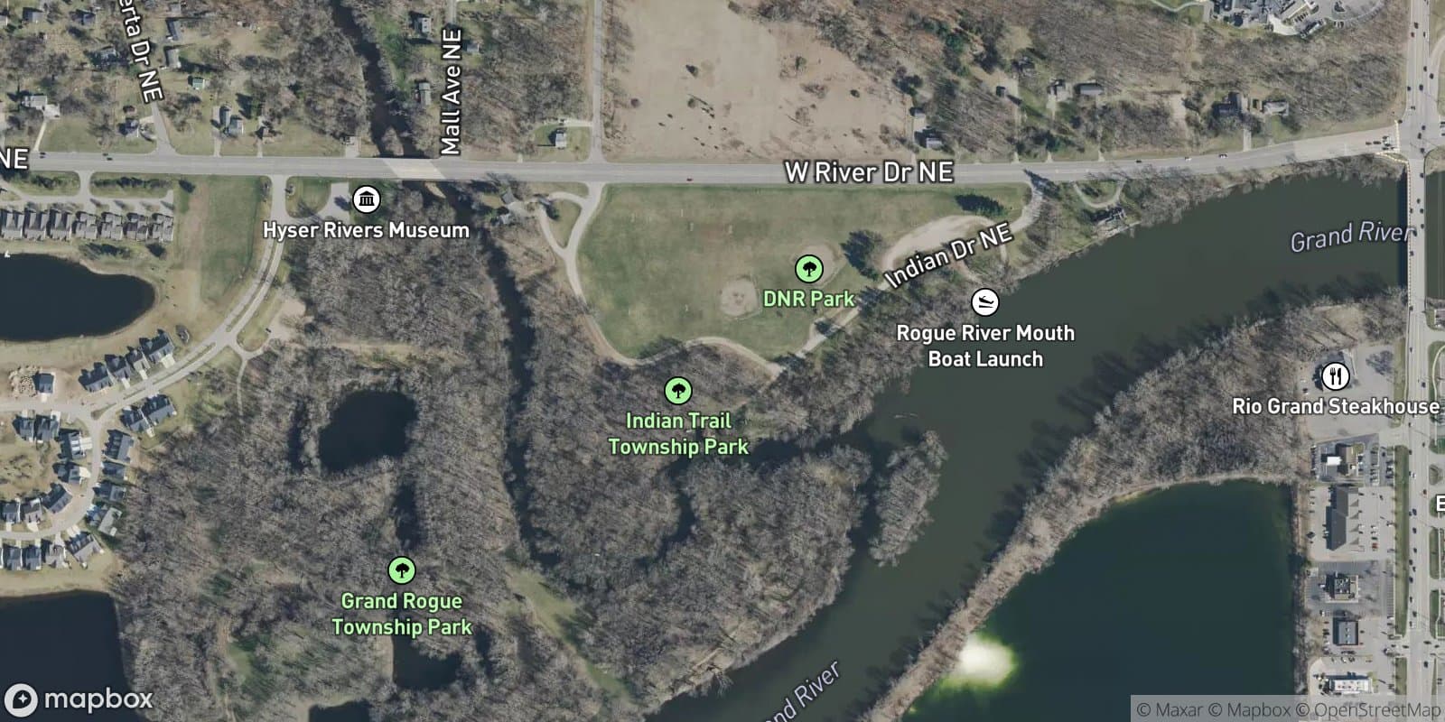 Indian Trail — satellite view