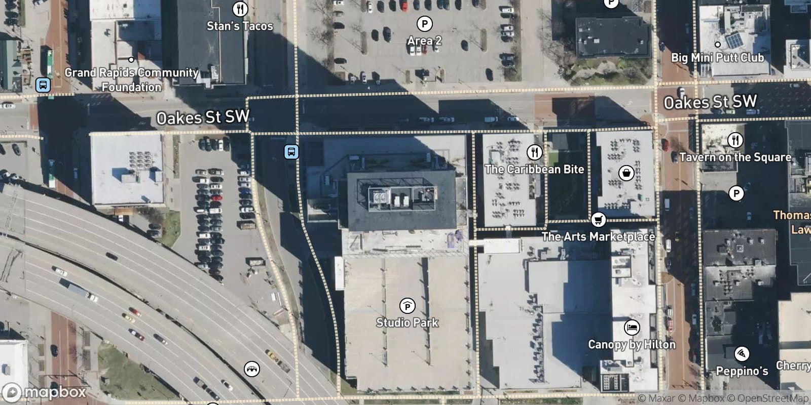 Studio Park Tower Condominiums — satellite view