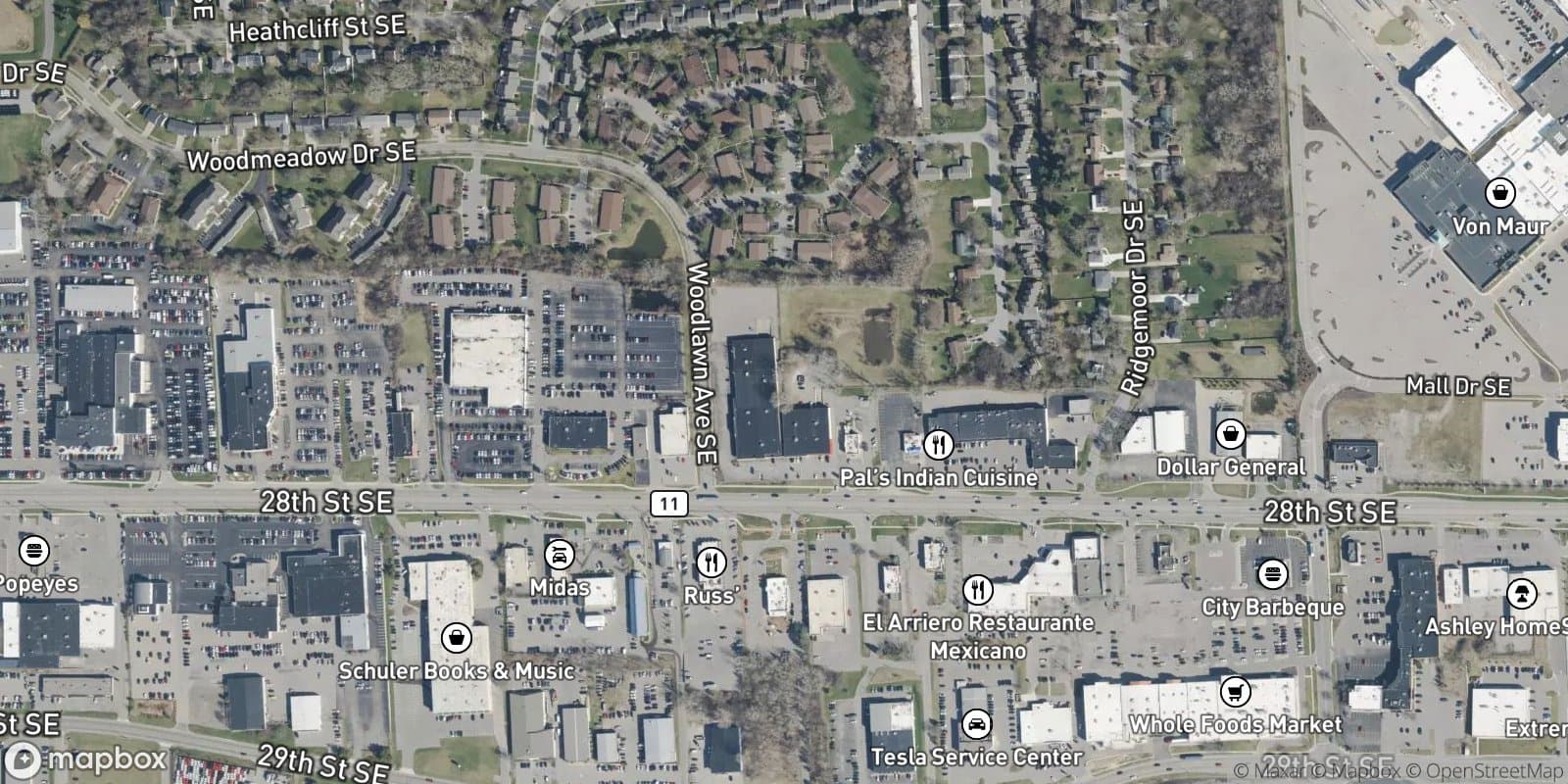 Mercantile Acres Plat — satellite view
