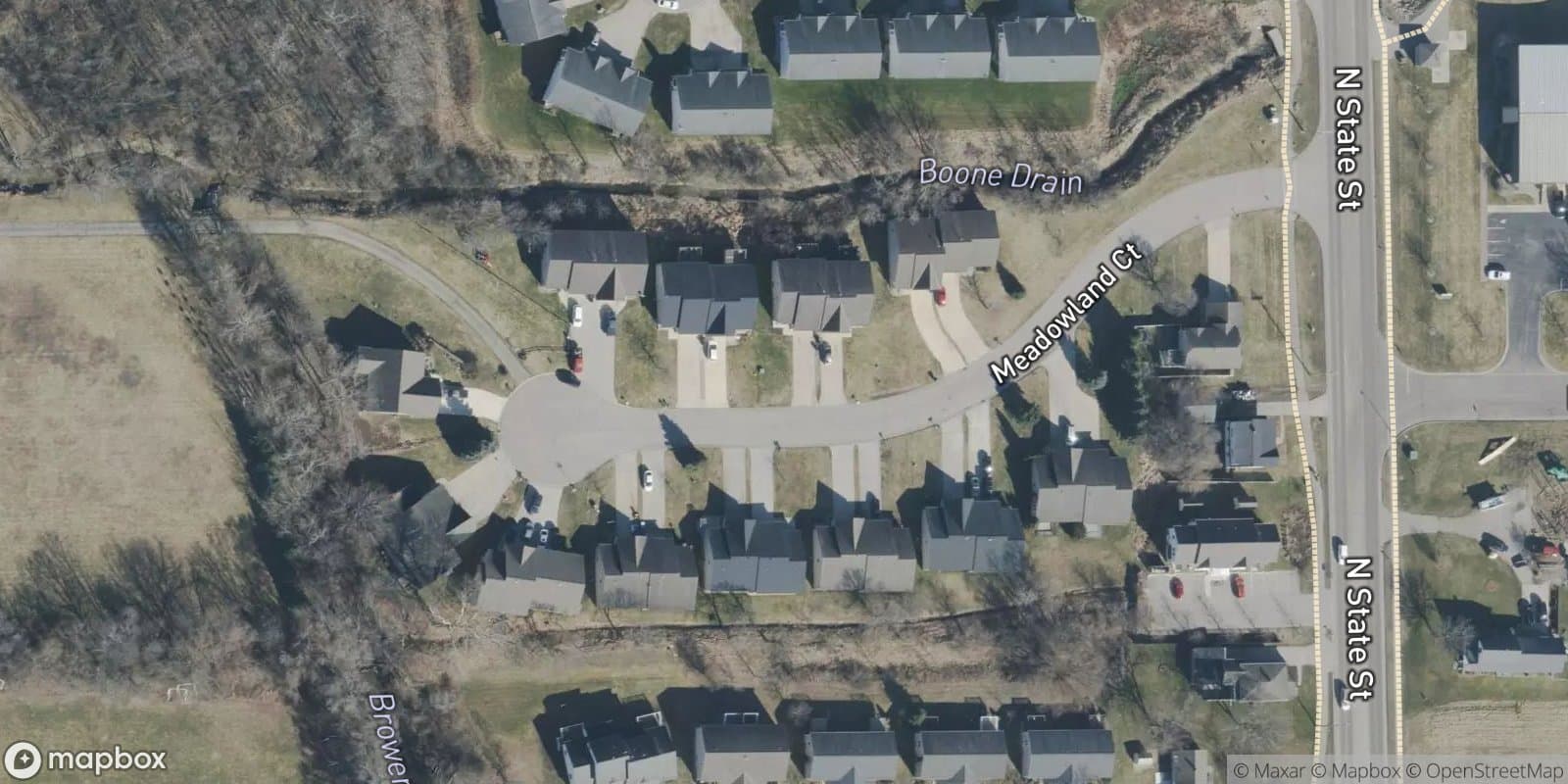 Meadowland Estates — satellite view