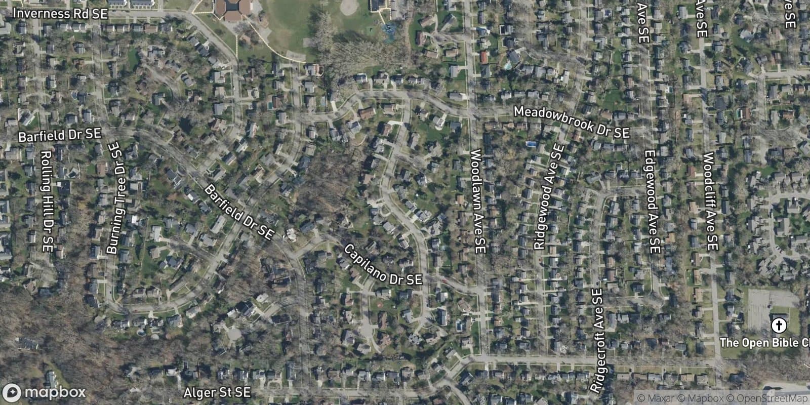 Mission Hills Estates — satellite view