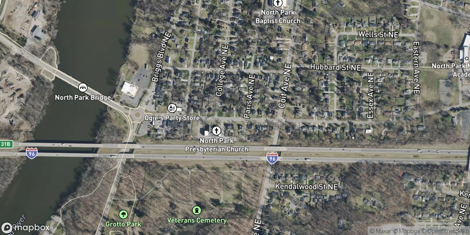 North Park Place Add. — satellite view