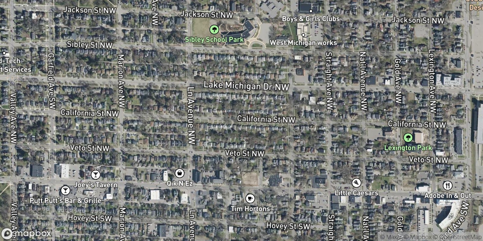 Martins California St. Plat — satellite view