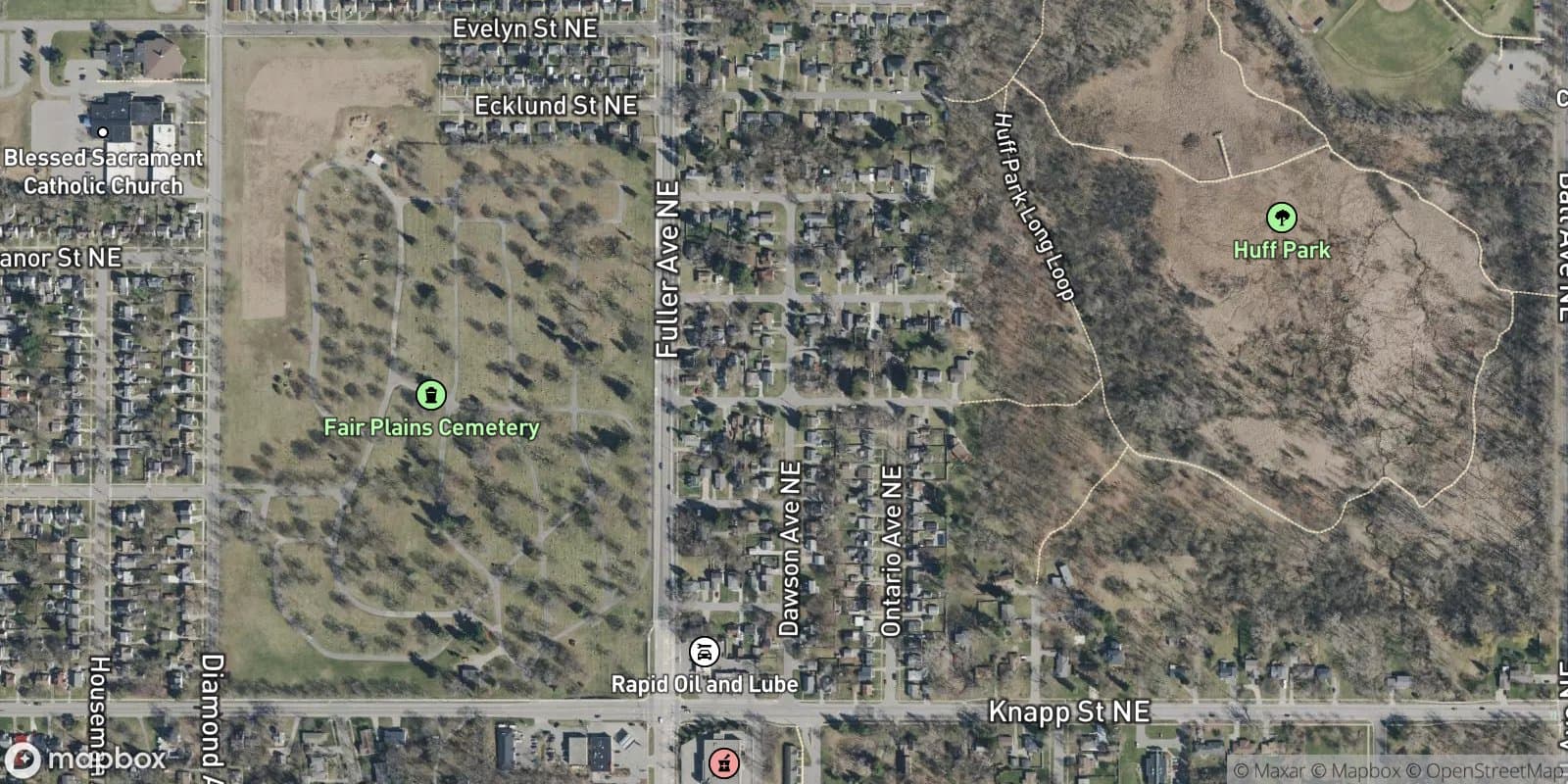 Richards Fairplains Plat — satellite view