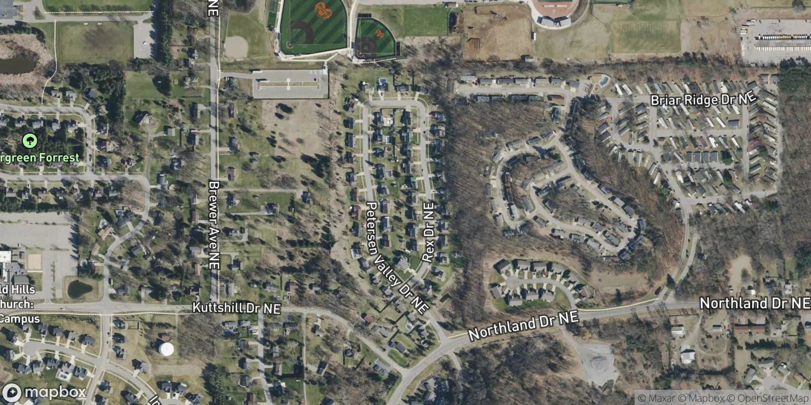 Peterson Valley — satellite view