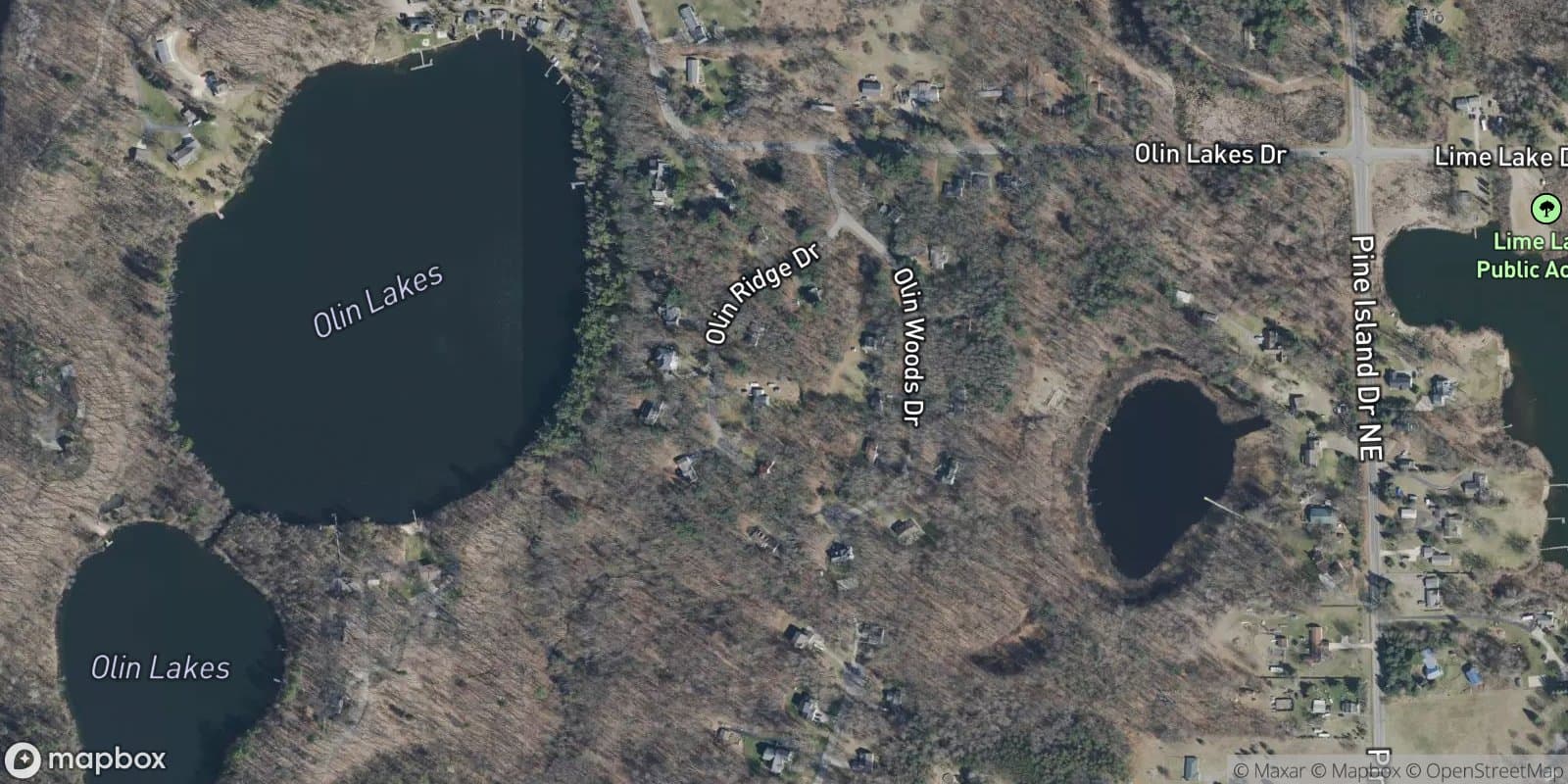 Olin Ridge — satellite view