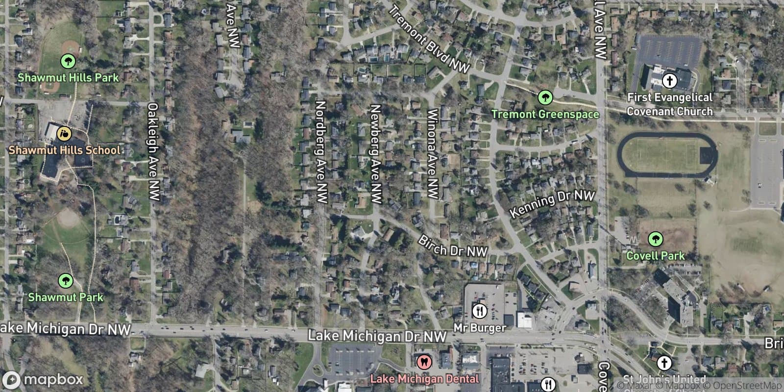 Birch Hill — satellite view