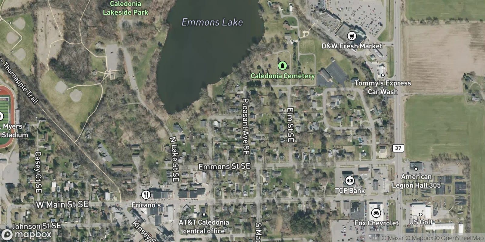 Kinseys Add. — satellite view