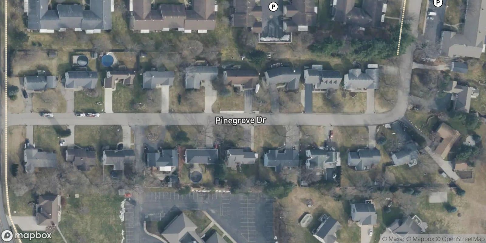 Pine Grove Homesites — satellite view