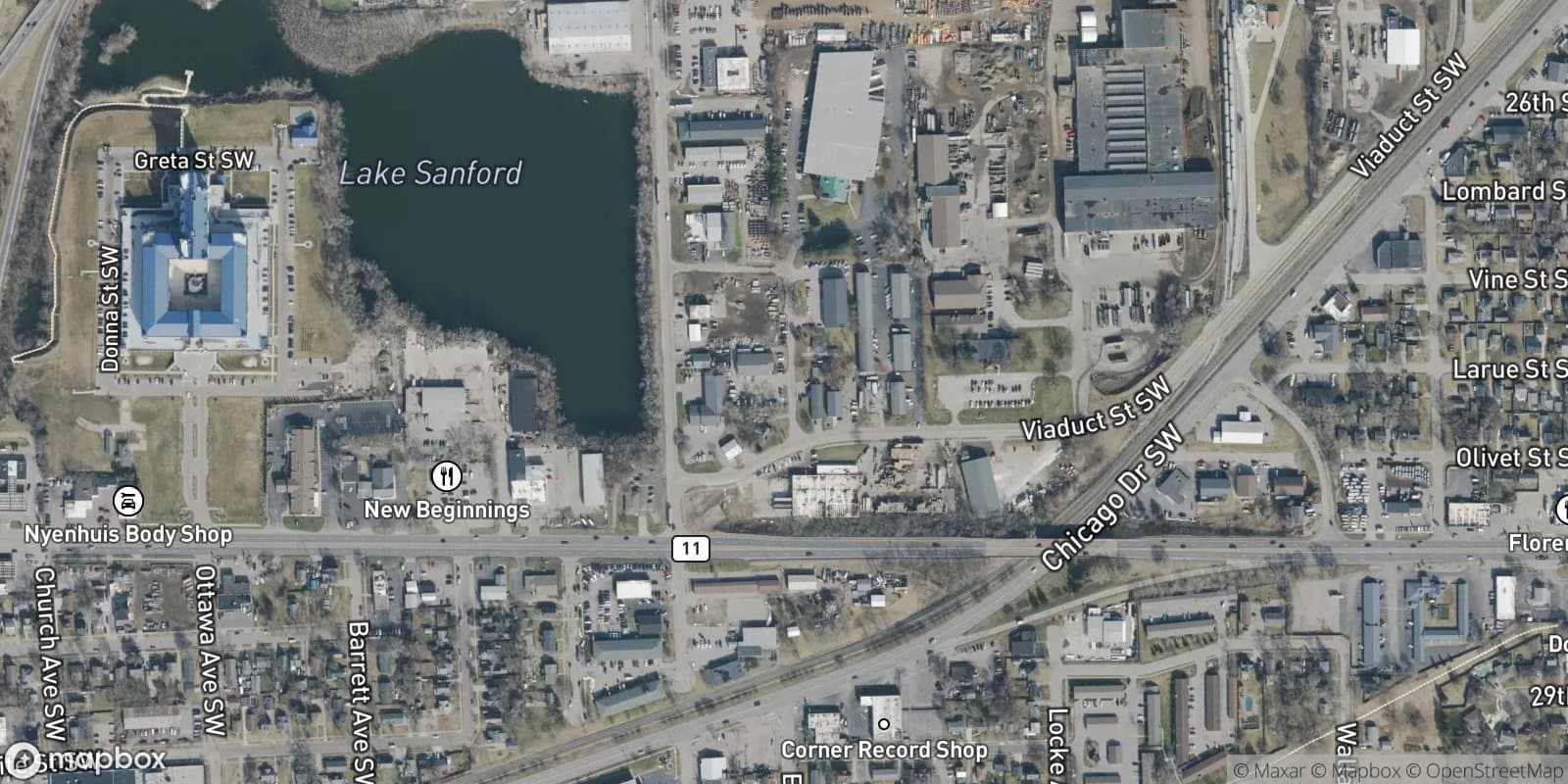 Manwaring Park — satellite view