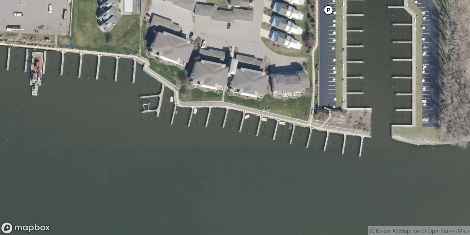 Marina Bay Yacht Club — satellite view
