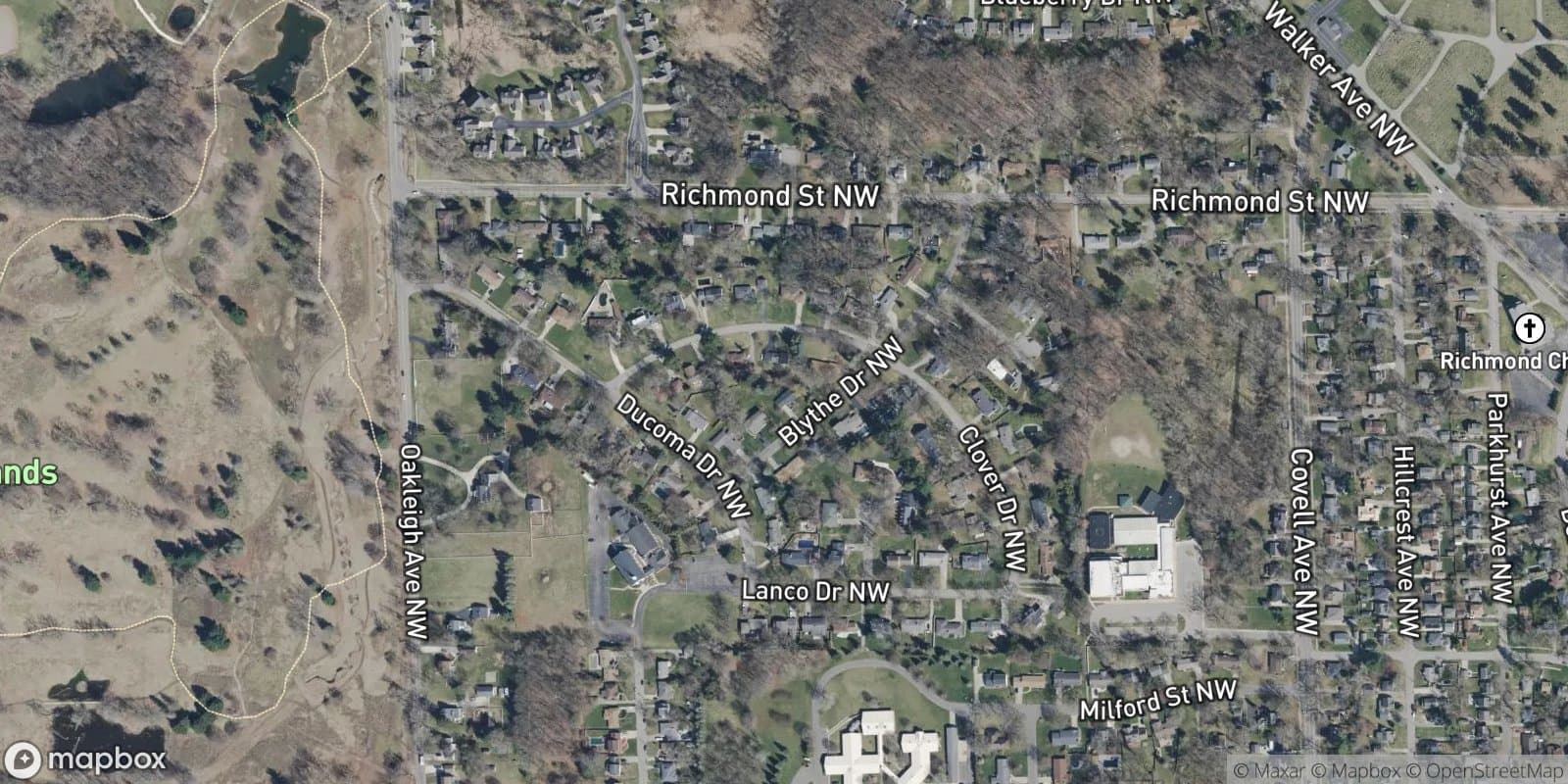 Oakleigh Highlands — satellite view