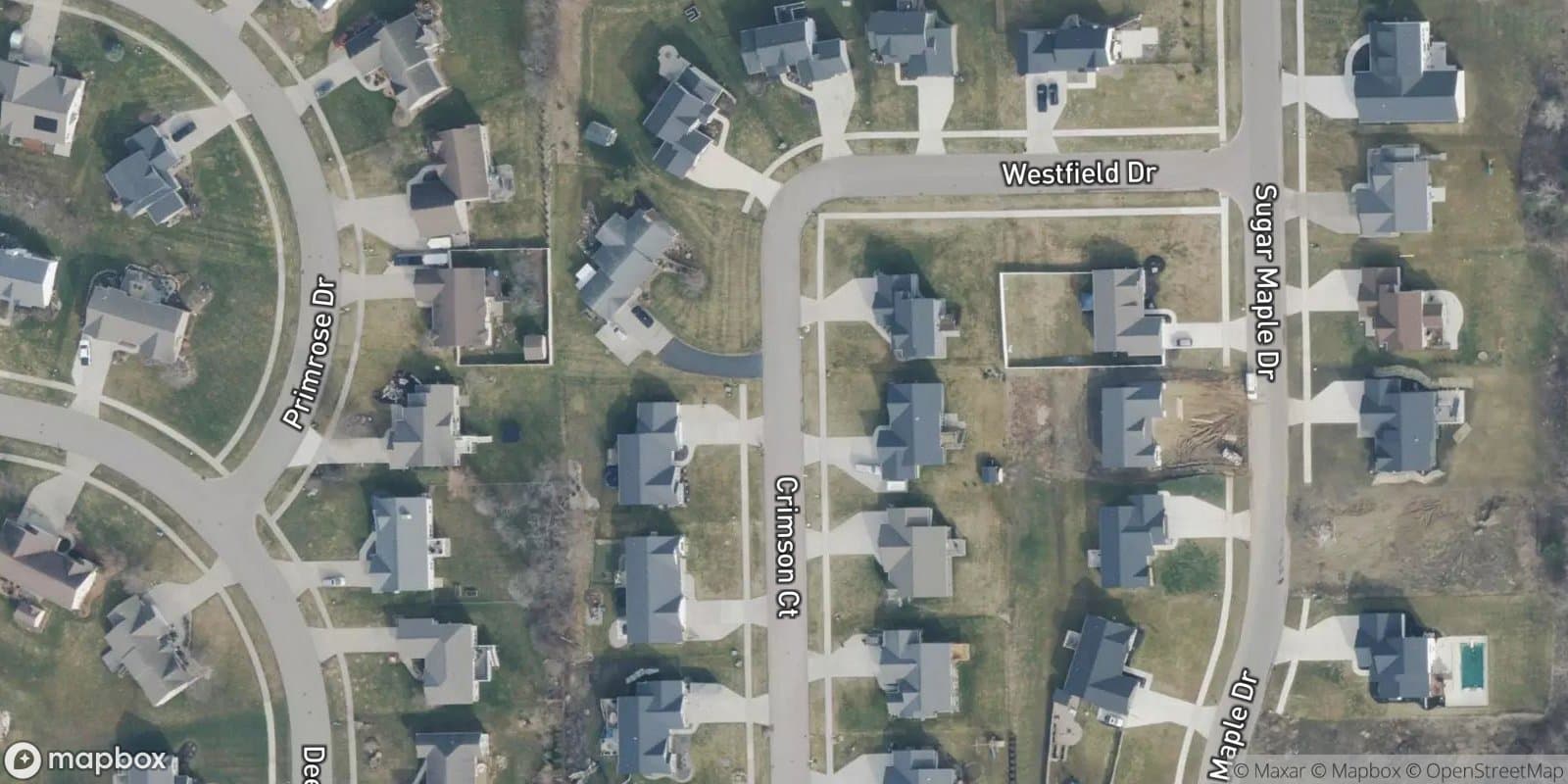 Crimson and Clover — satellite view