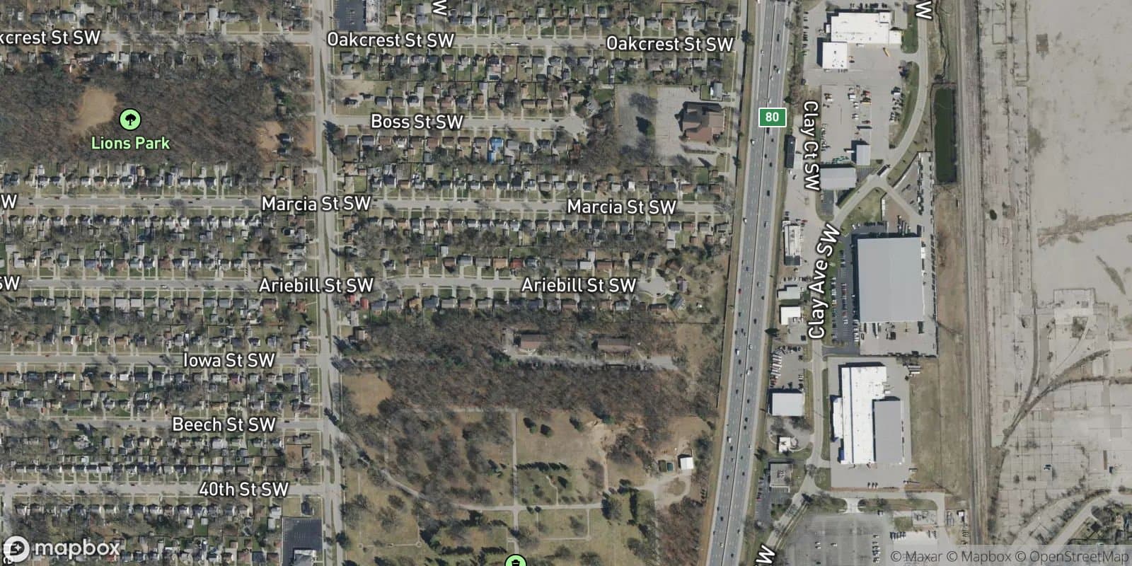 Brockton Plat — satellite view