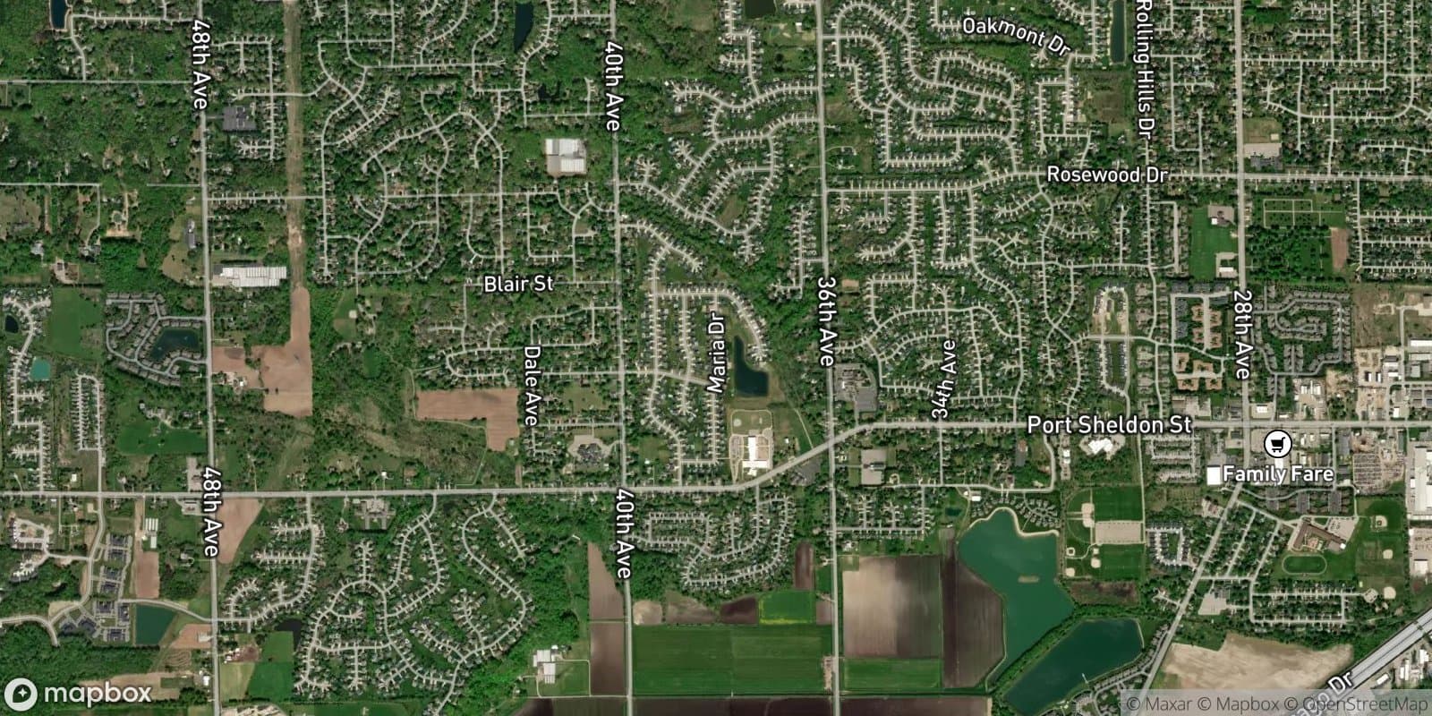 Alward Estates West — satellite view