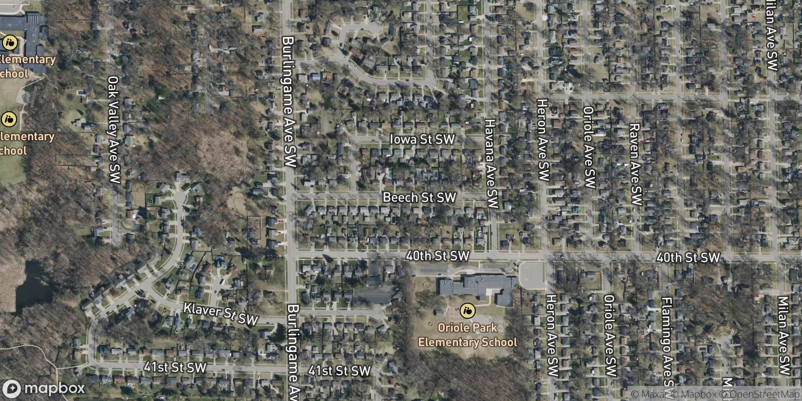 Parkwood Add. No.3 — satellite view