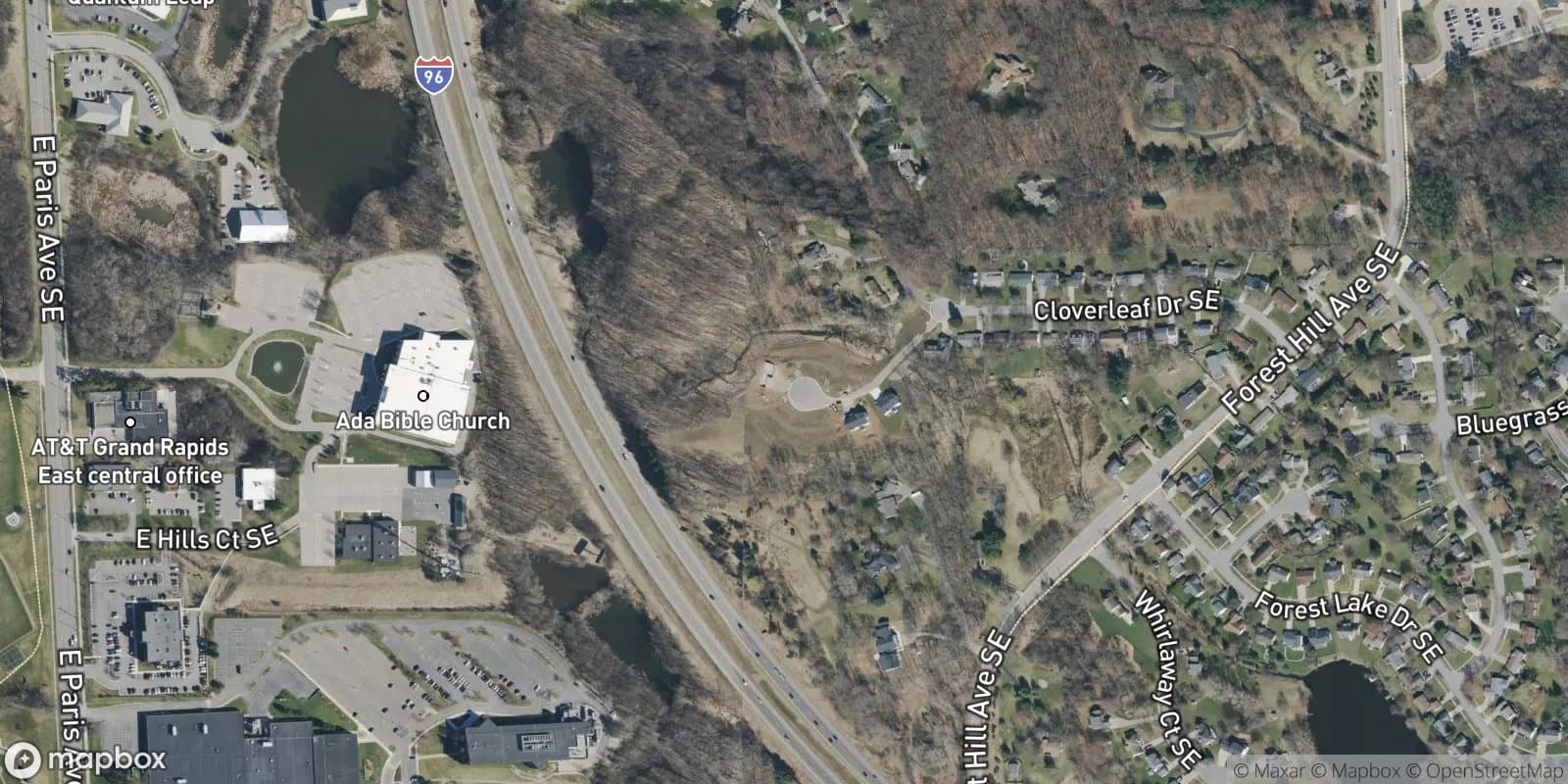 The Oaks Site Condominium — satellite view