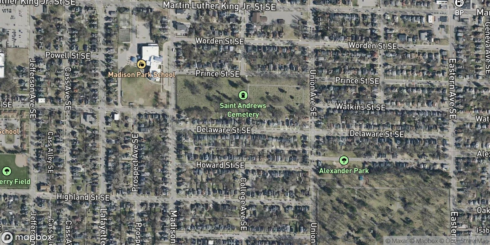 Chas. Jones Add. — satellite view