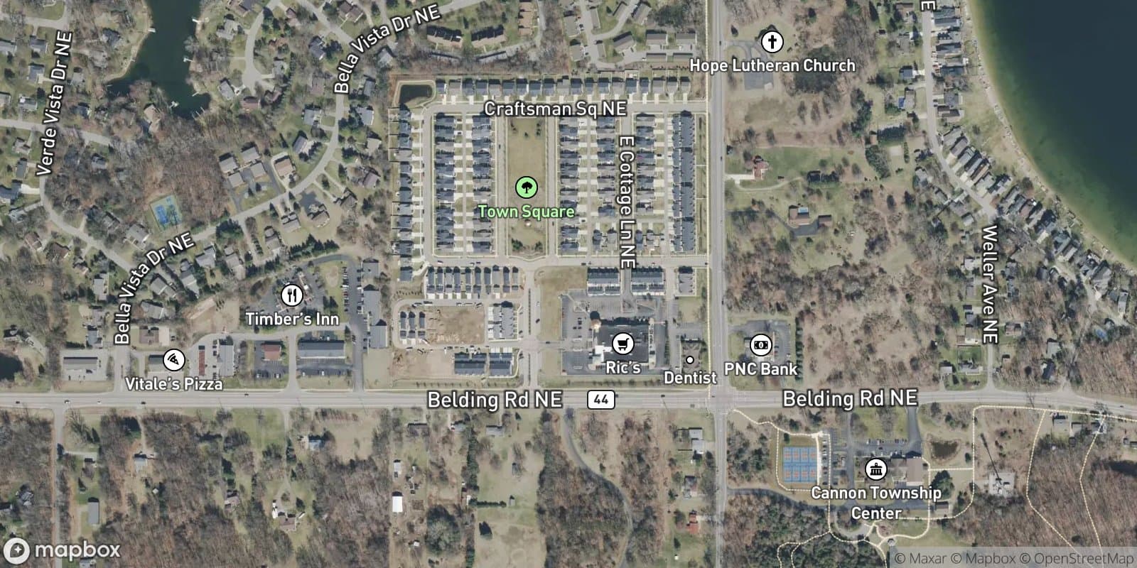 Townhomes of Town Square — satellite view