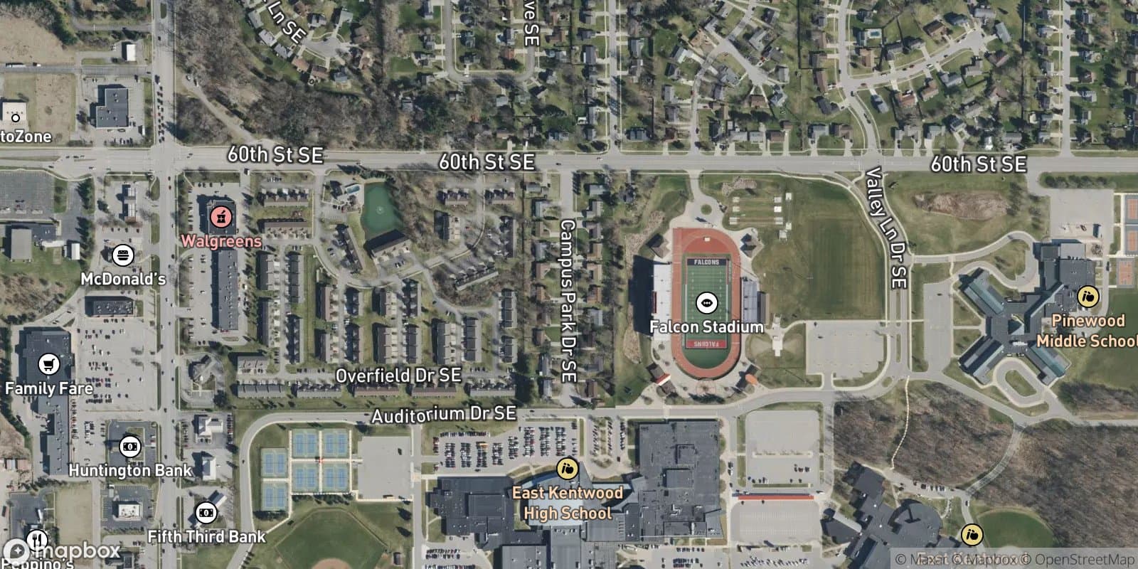 Campus Estates — satellite view