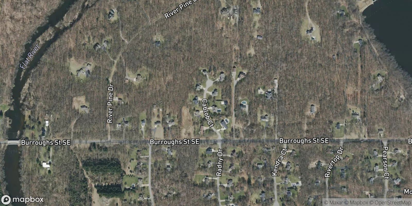 Flat River Pines — satellite view