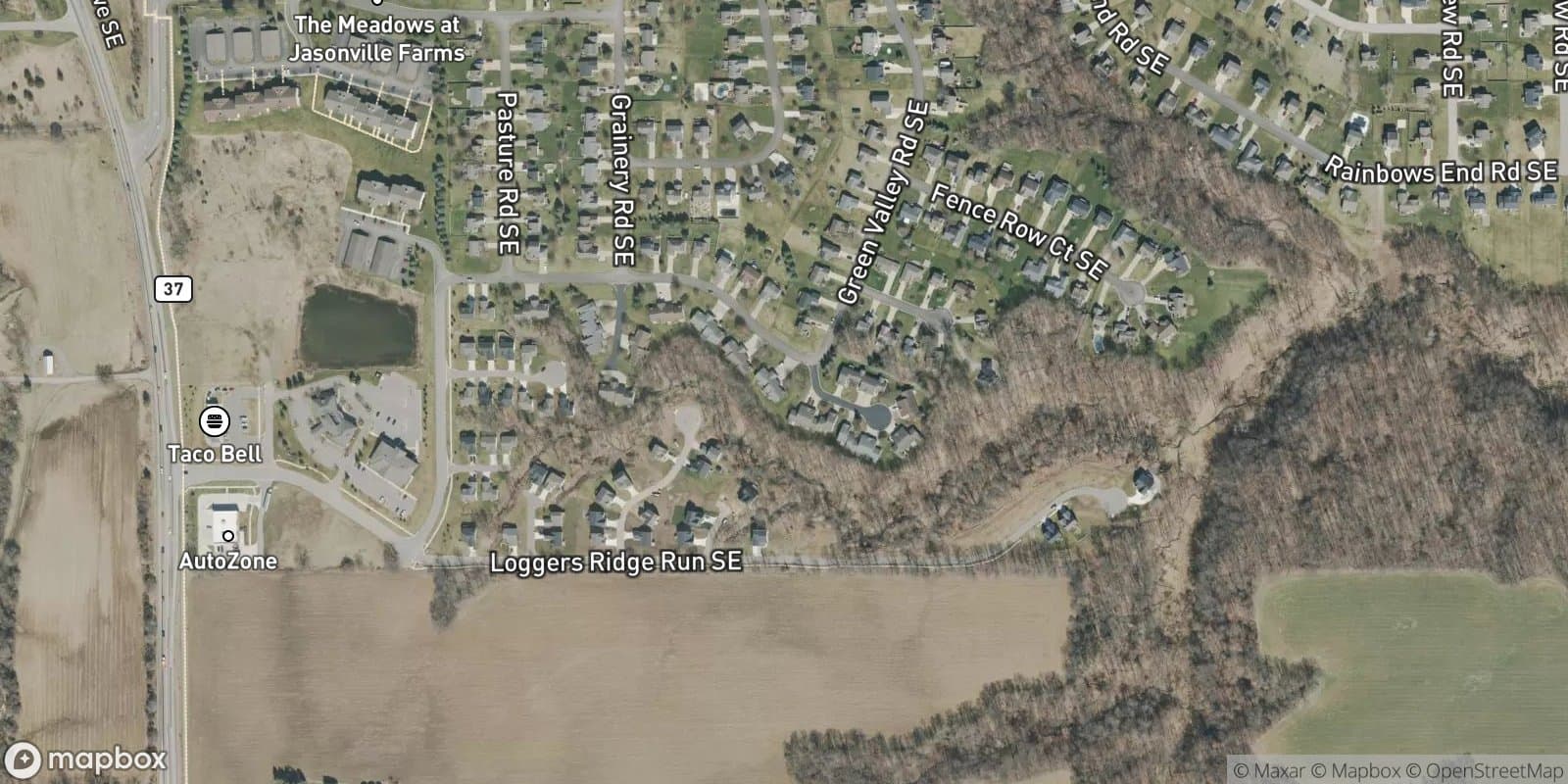 Timber Ridge at Jasonville Farms — satellite view