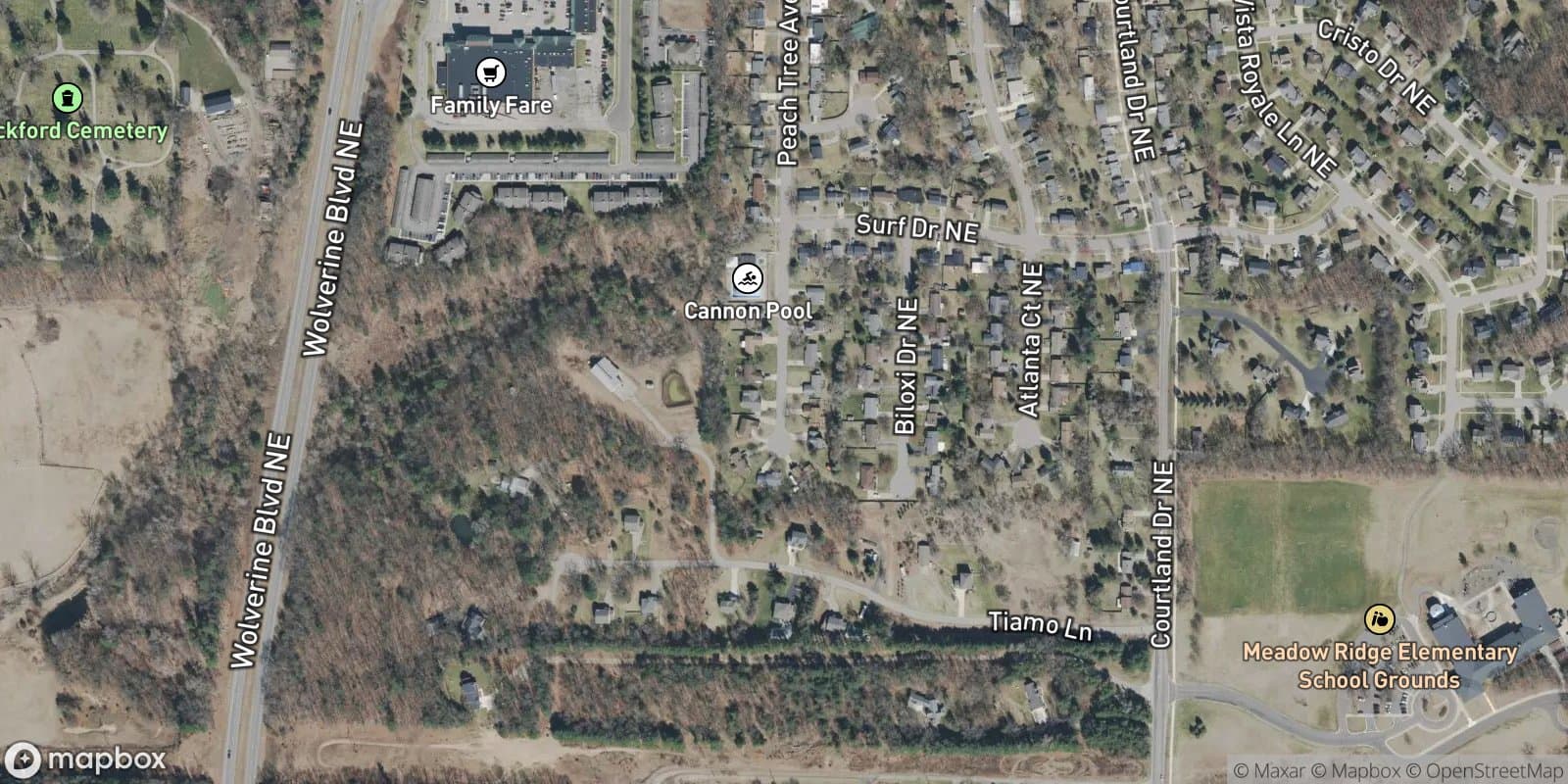 Rockford Village South Plat No.3 — satellite view