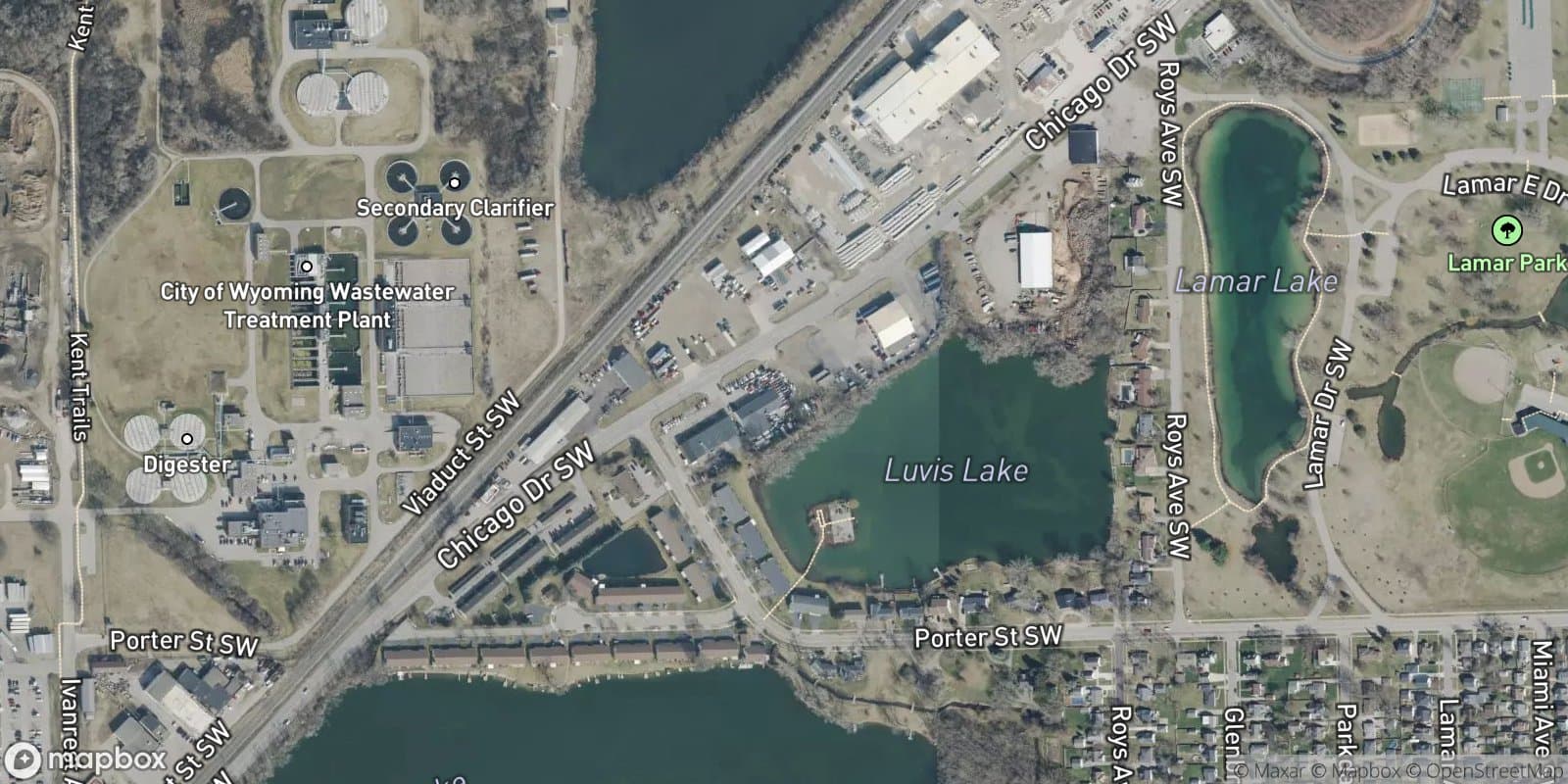 Grandville East Commercial Plat — satellite view