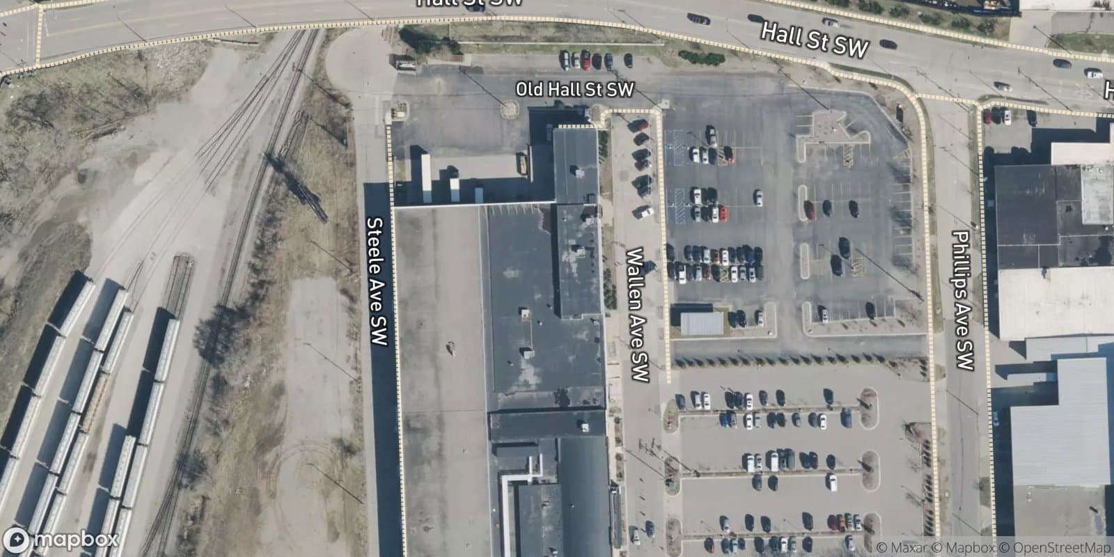 Weston and Meigs' Subdivision, Amended Plat of Lots 1, 2, 4, 5, 8, 9, 12, 13, 16, 17, 20, 21, and 24 — satellite view