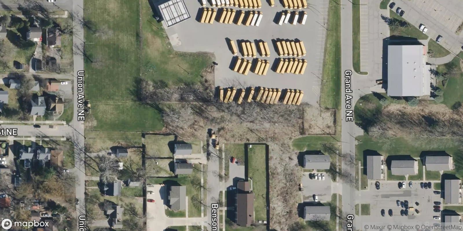 Glass and Koster Addition, Amended Plat Lots 1, 14, 15, 28 Thru 40 Inclusive and Vacated Adjacent Grand Ave. and Vacated Adjacent Hopson St — satellite view