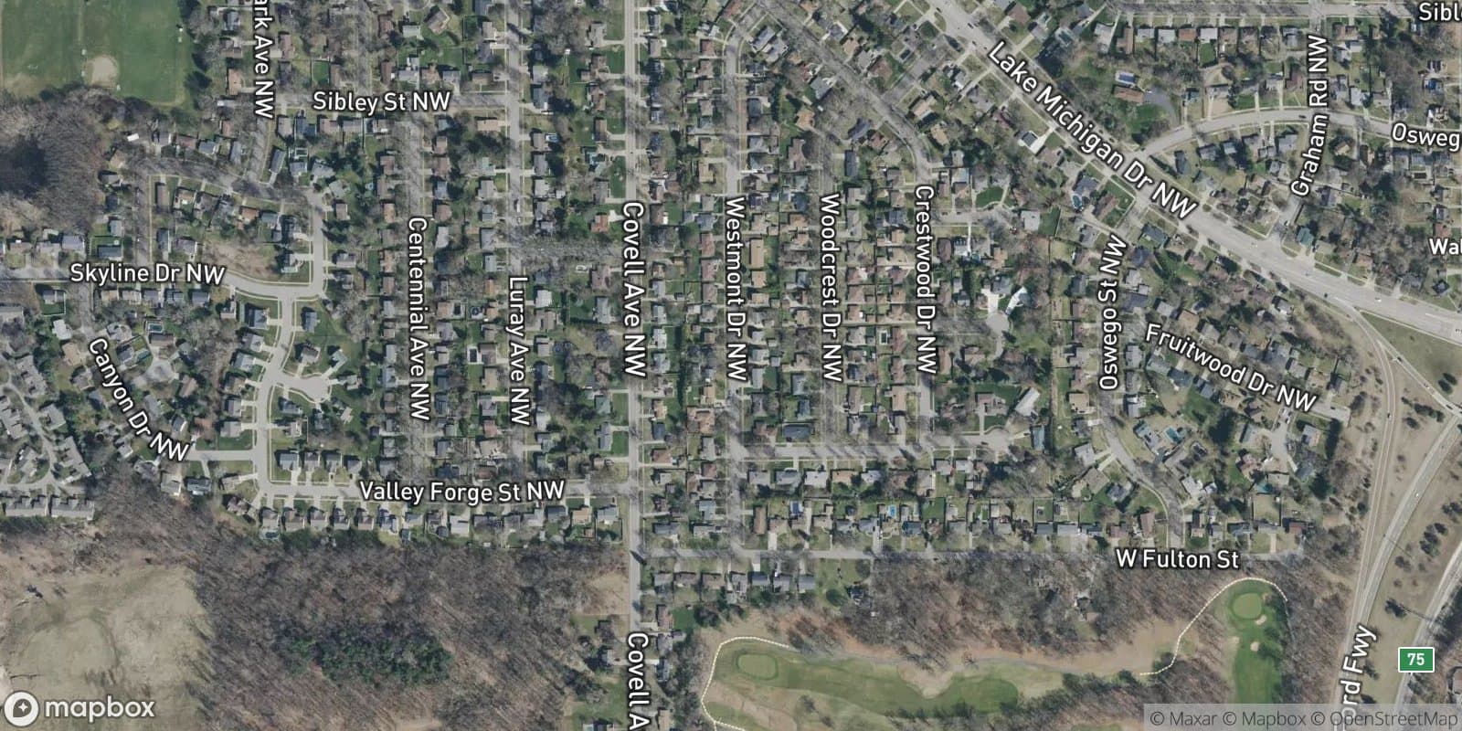 Gross Point Groves — satellite view