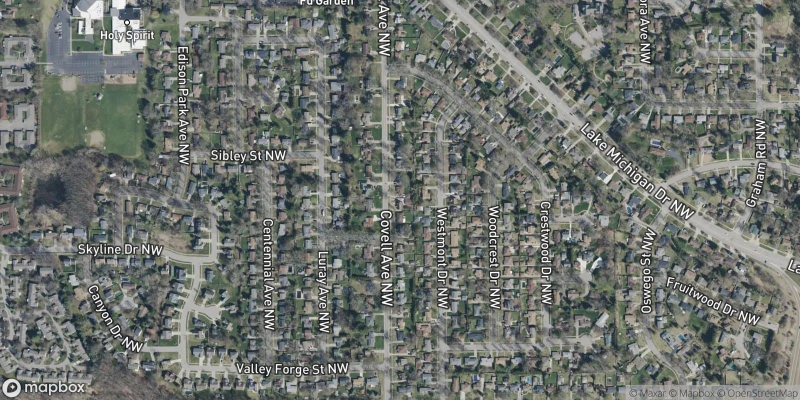 Gross Point — satellite view