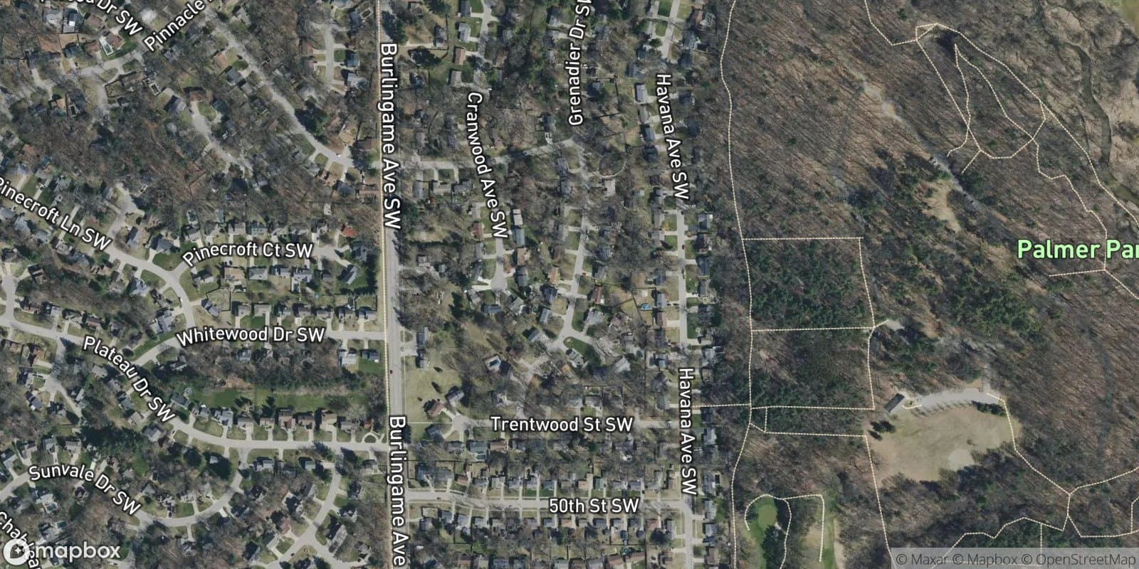 Jamestown Village — satellite view
