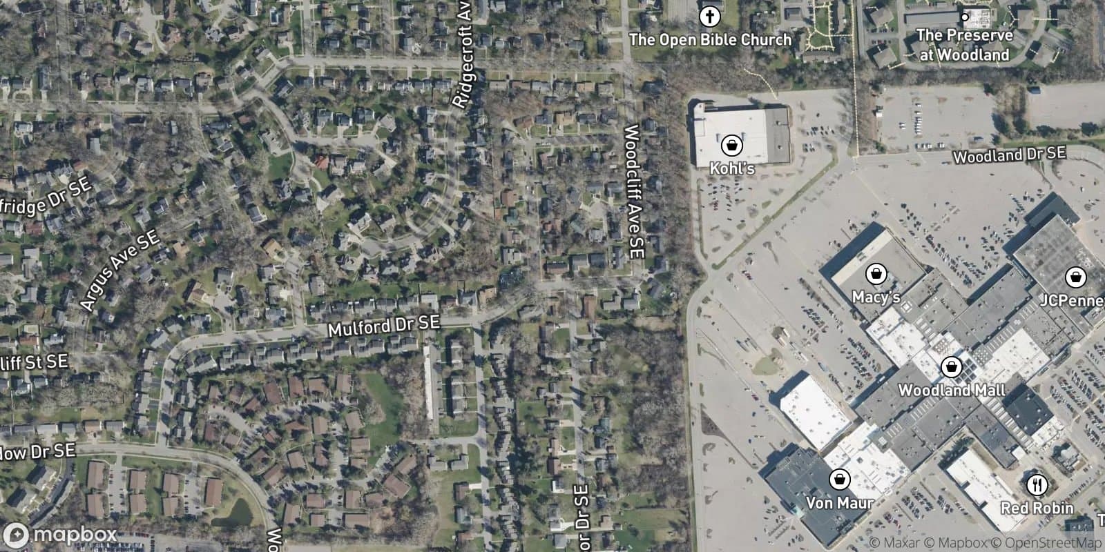 Knollcrest Estates — satellite view