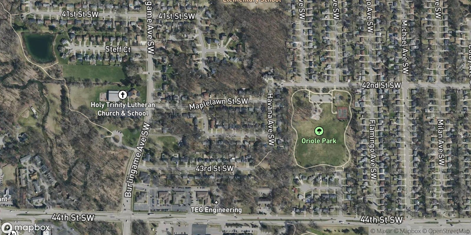 Oak Knolls Plat — satellite view