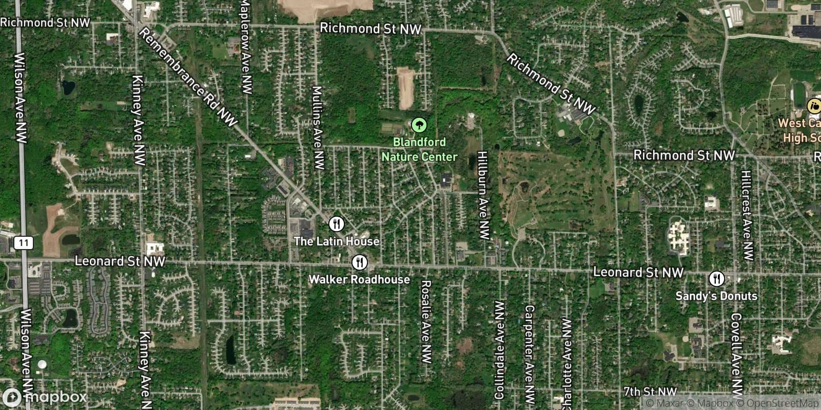 Leonard Place — satellite view