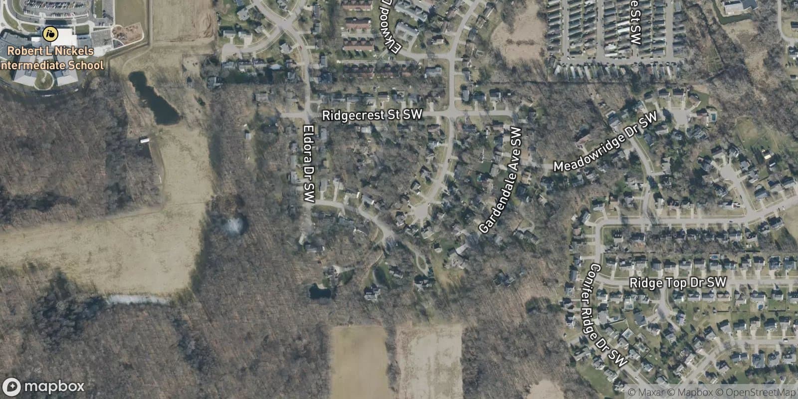 Woodhaven Homesites — satellite view