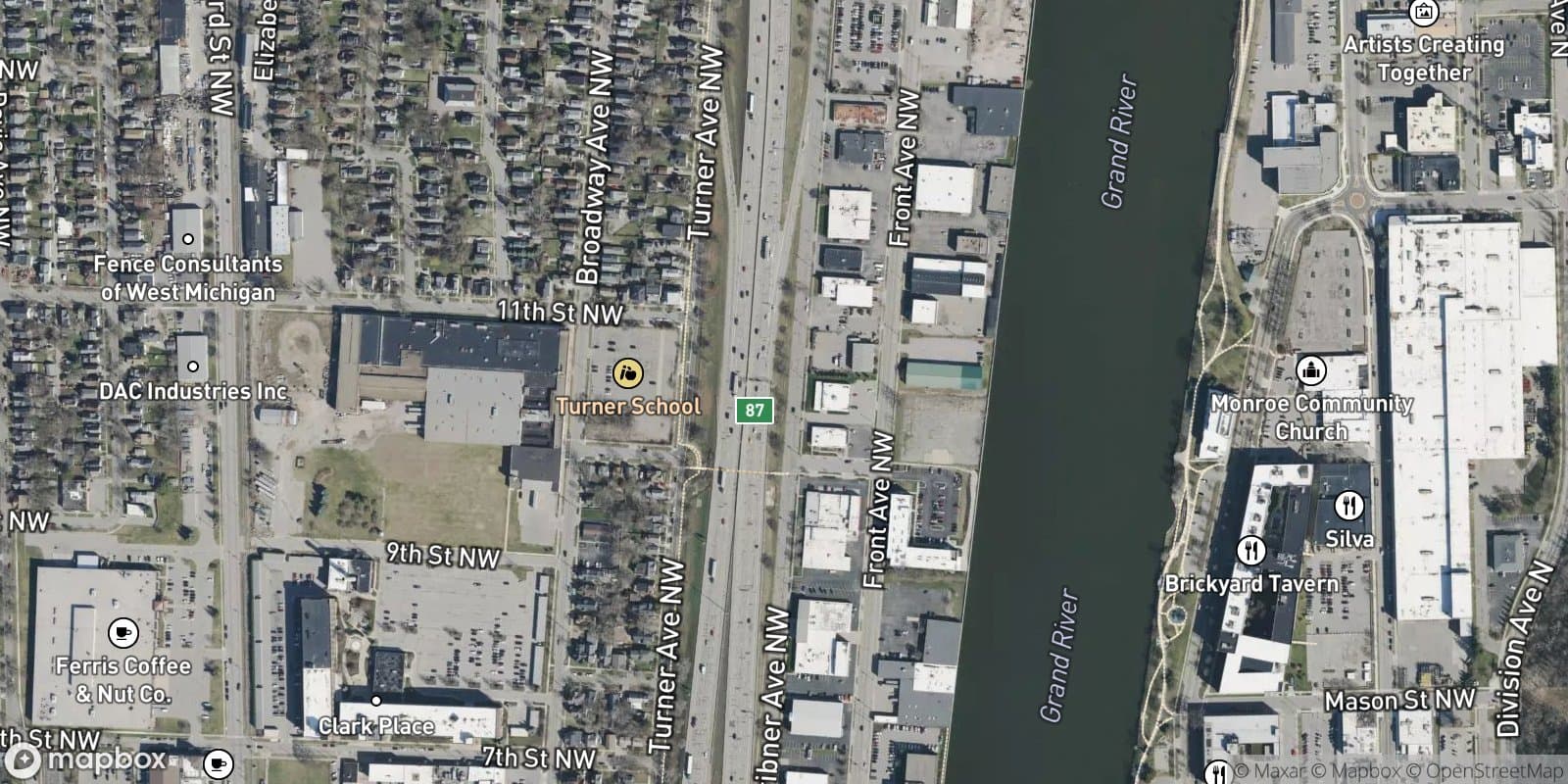 Jenisons Sub-Division of Gore Lot of Block 1, and Blocks 8, 9, and 16 of Smith and Van Allen'S Addition — satellite view