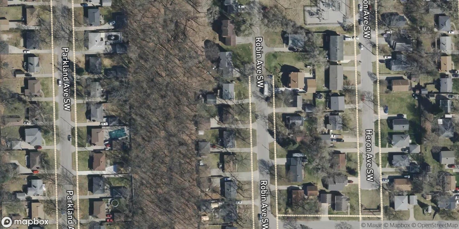 Robinwood Homesites — satellite view