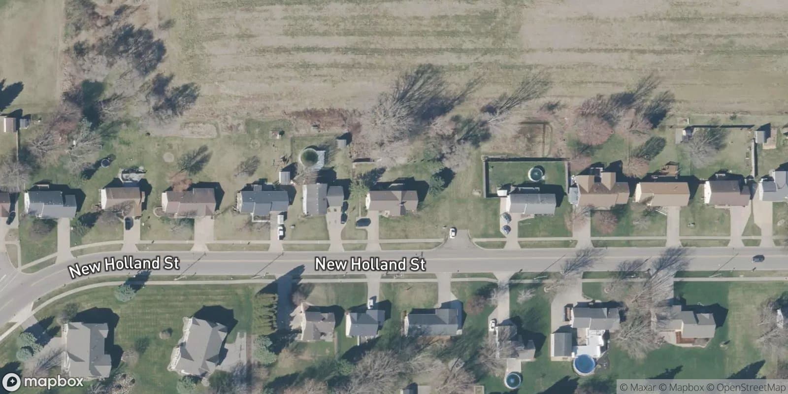 Pleasant Ridge Hills — satellite view