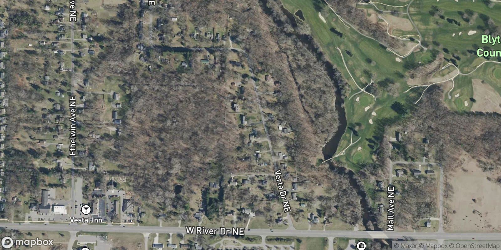 Rouge River Acres — satellite view