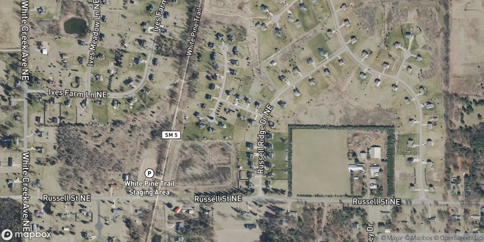 Russell Ridge — satellite view