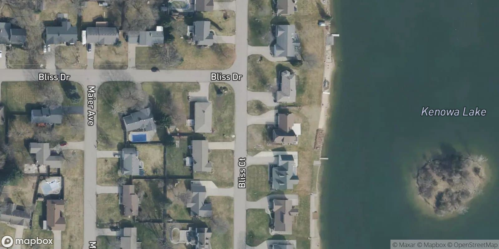 Kenowa Lake Estates — satellite view