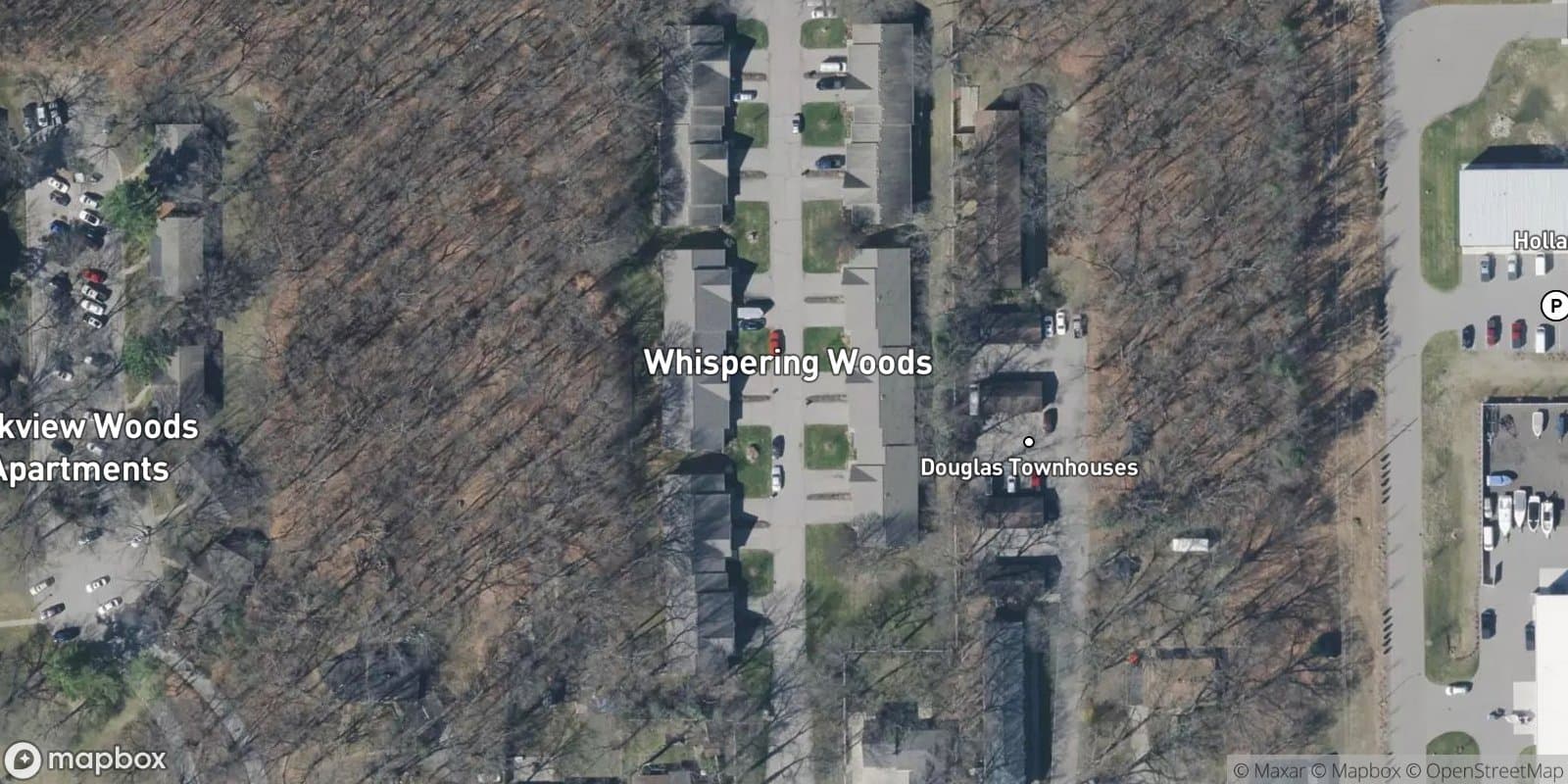 Whispering Woods Condos — satellite view