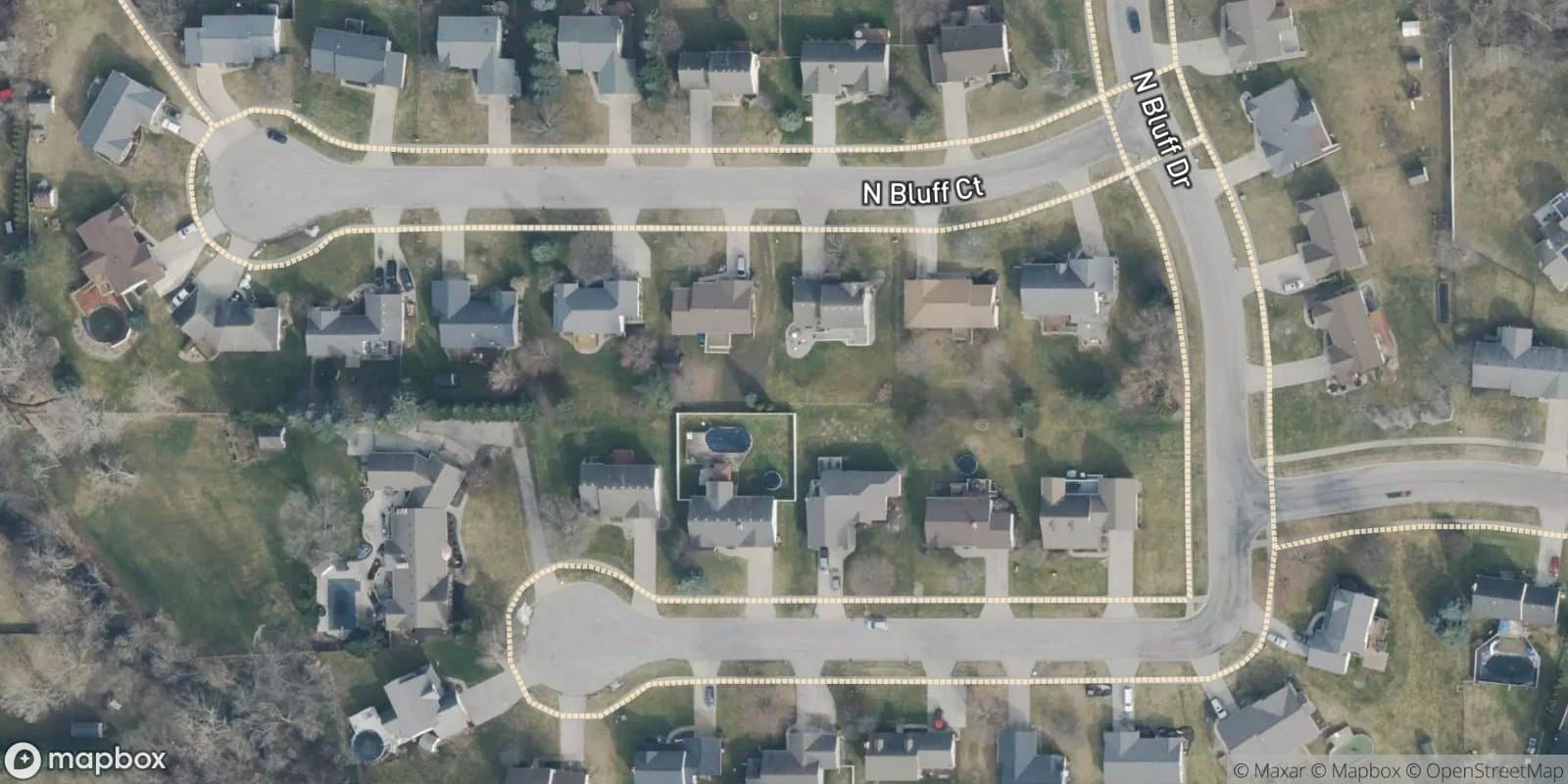 North Bluff Estates — satellite view