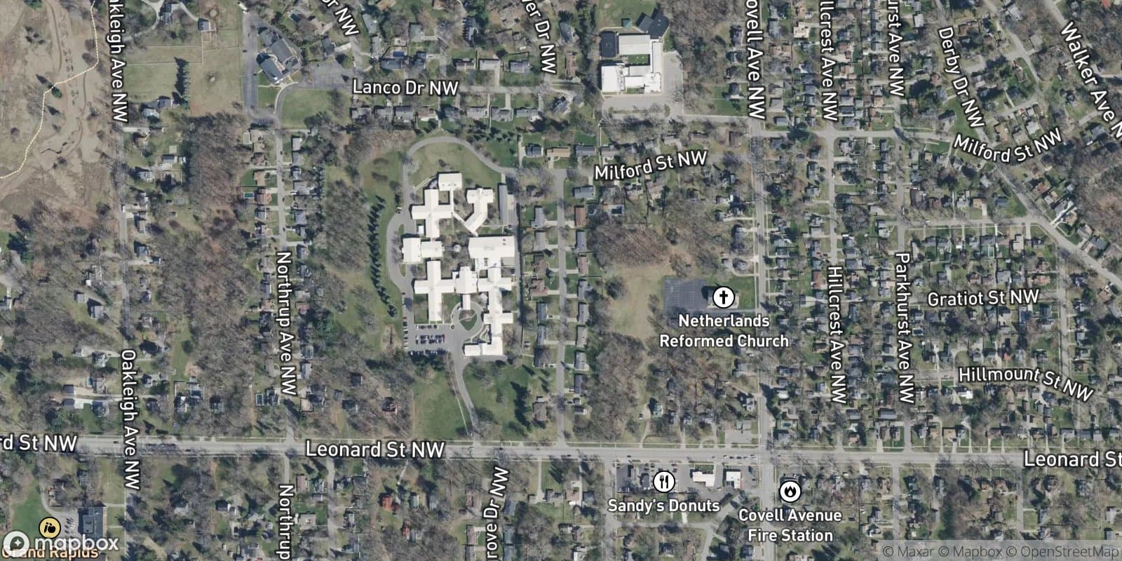 Highland Estates — satellite view